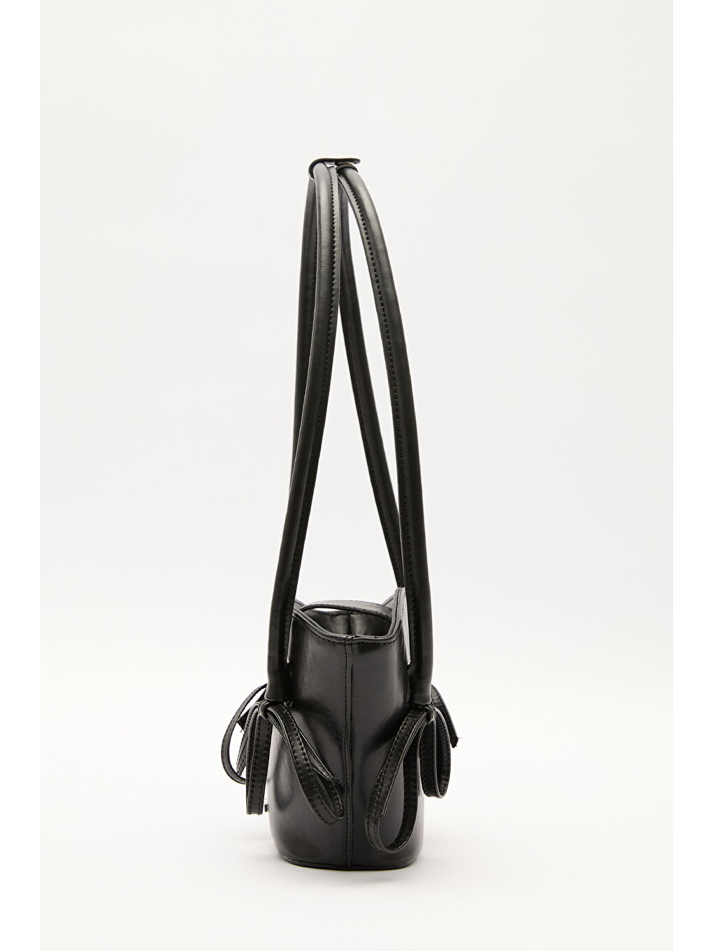 Siyah Sandy Fiyonklu Mini Çanta Black Truffle-6