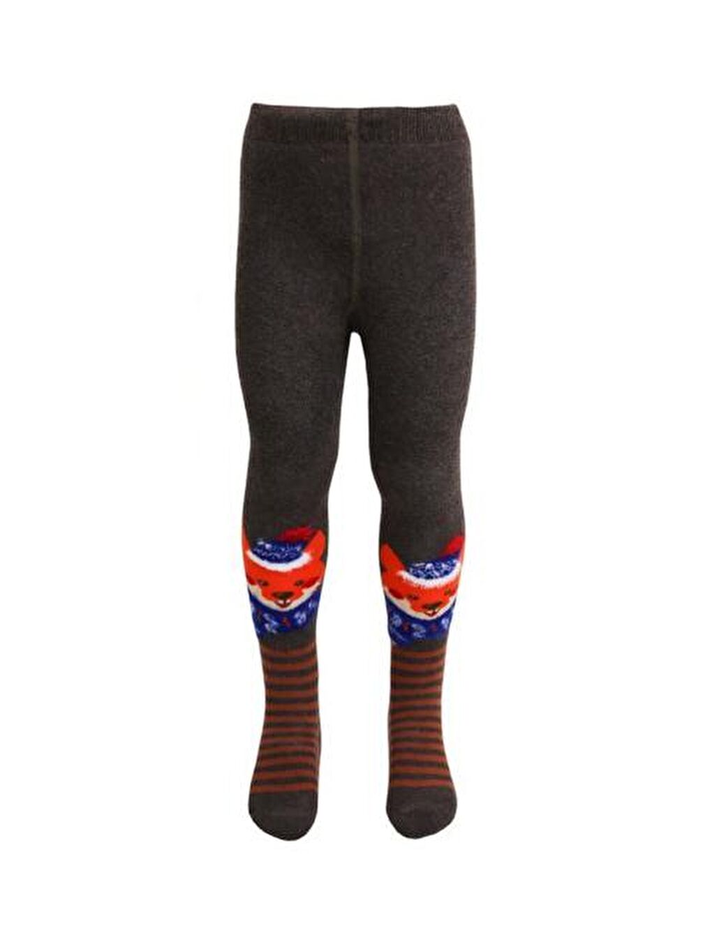 Saçaklı Tilki Siyah Bebek Havlu Külotlu Çorap TEKLI