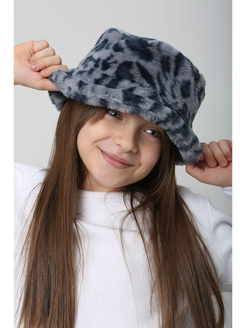 Remsa Çocuk Pelüş Bucket Şapka RKŞ Ç 01 Mavi Leopar - 4