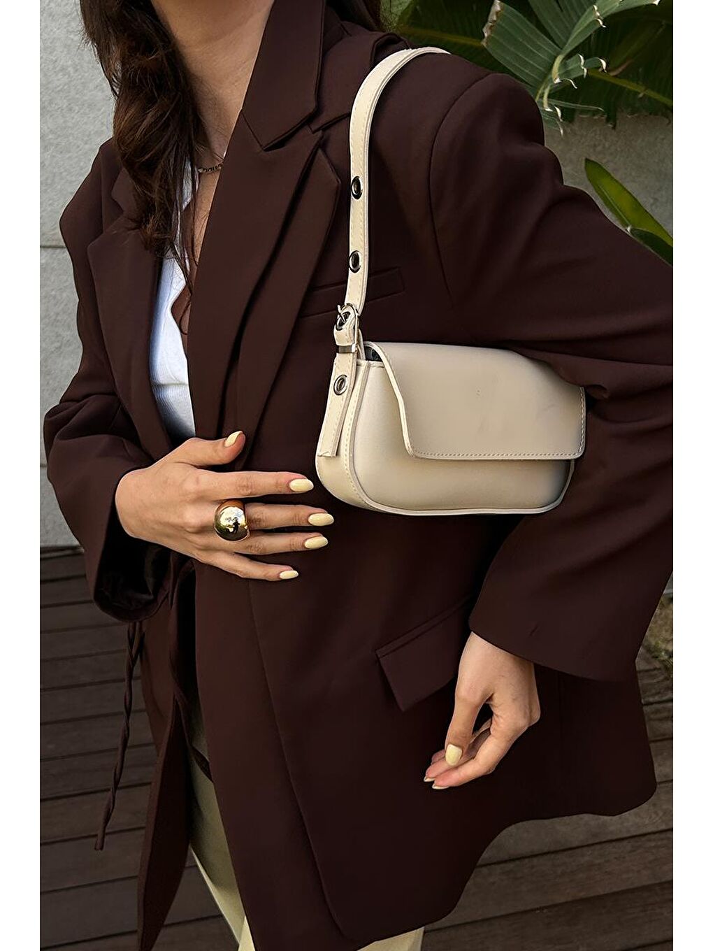 Mirage Baget Çanta  Bej-6