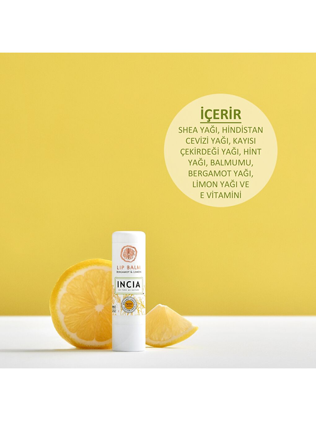 %100 Doğal Dudak Besleyici Bergamot & Limon Bitkisel Nemlendirici Dudak Bakım Kremi 6 G-2