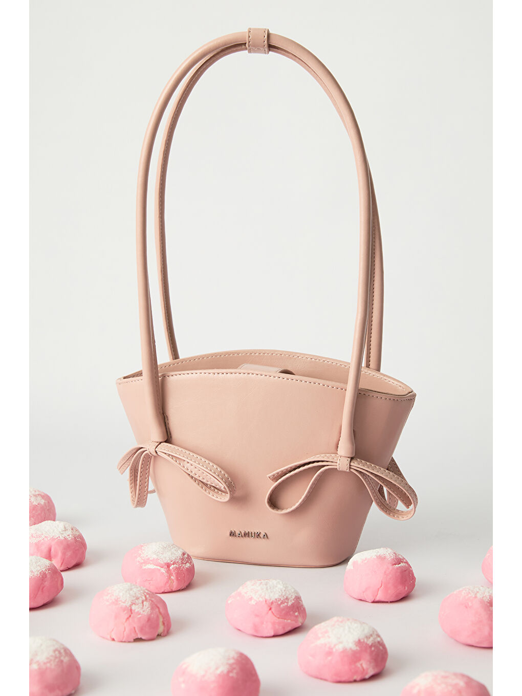 Pembe Sandy Fiyonklu Mini Çanta Mochı-2