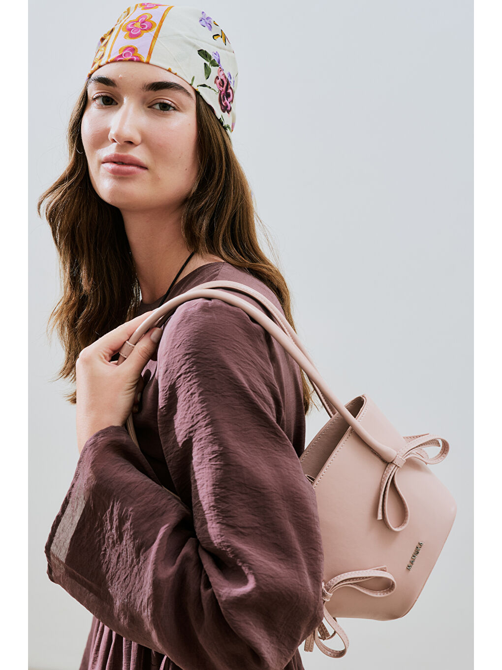 Pembe Sandy Fiyonklu Mini Çanta Mochı-4