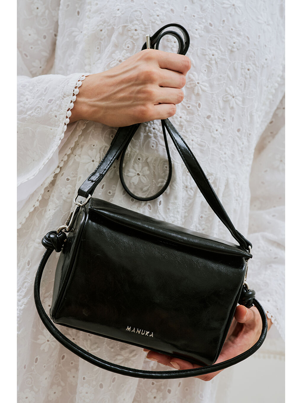 Siyah Rua Kutu Çanta Black Truffle-1