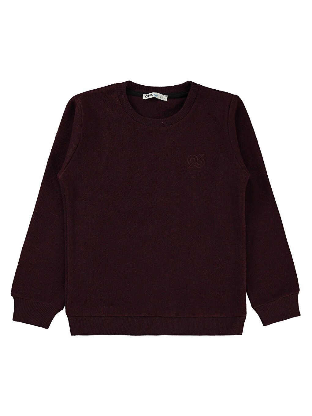 Civil Bordo Boys Erkek Çocuk Sweatshirt 6-9 Yaş Bordo