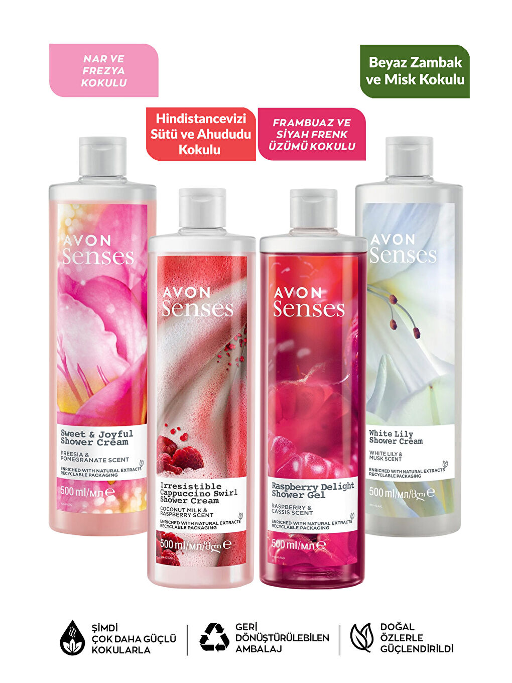 Frezya Nar Zambak Frambuaz ve Böğürtlen Kokulu Duş Jeli Paketi-1
