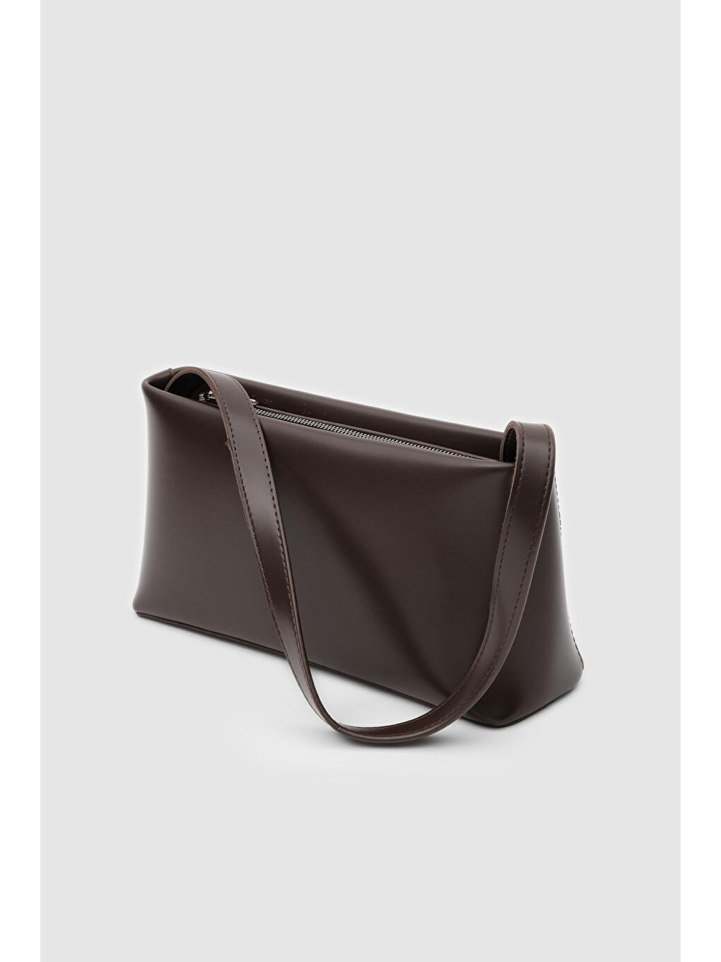Kahverengi Capella Basic Baget Çanta Acı Kahve-8