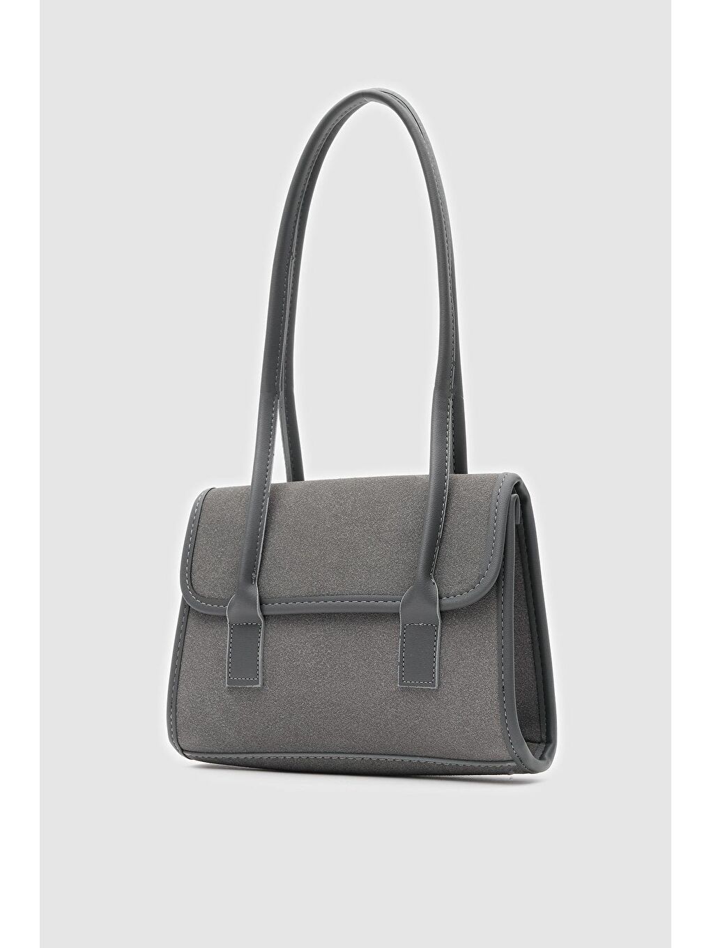 Mioni Süet Omuz Çantası Antrasit-1