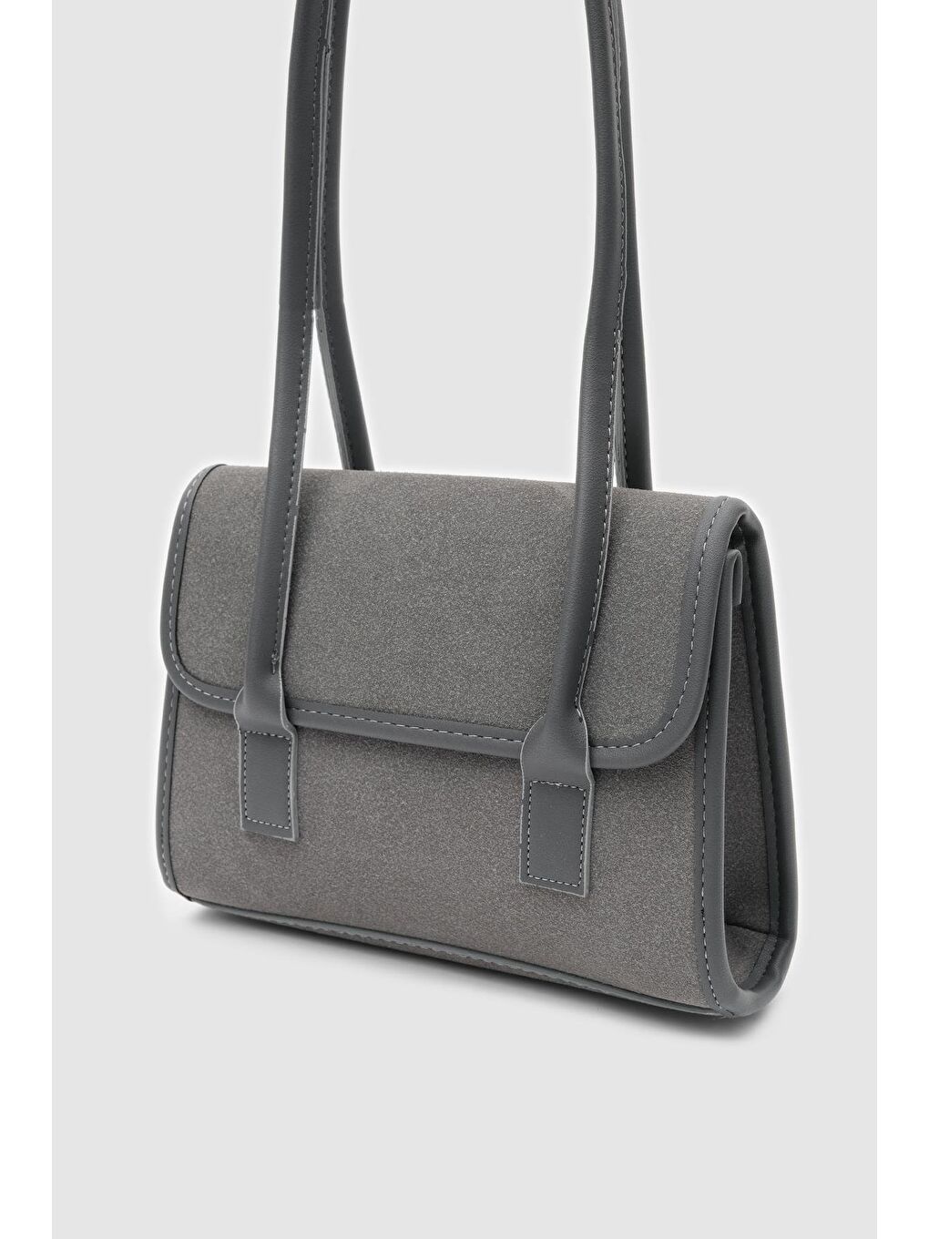 Mioni Süet Omuz Çantası Antrasit-2
