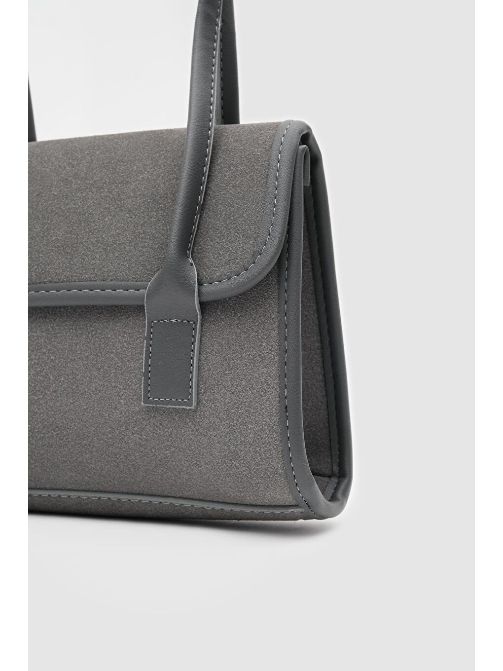 Mioni Süet Omuz Çantası Antrasit-3