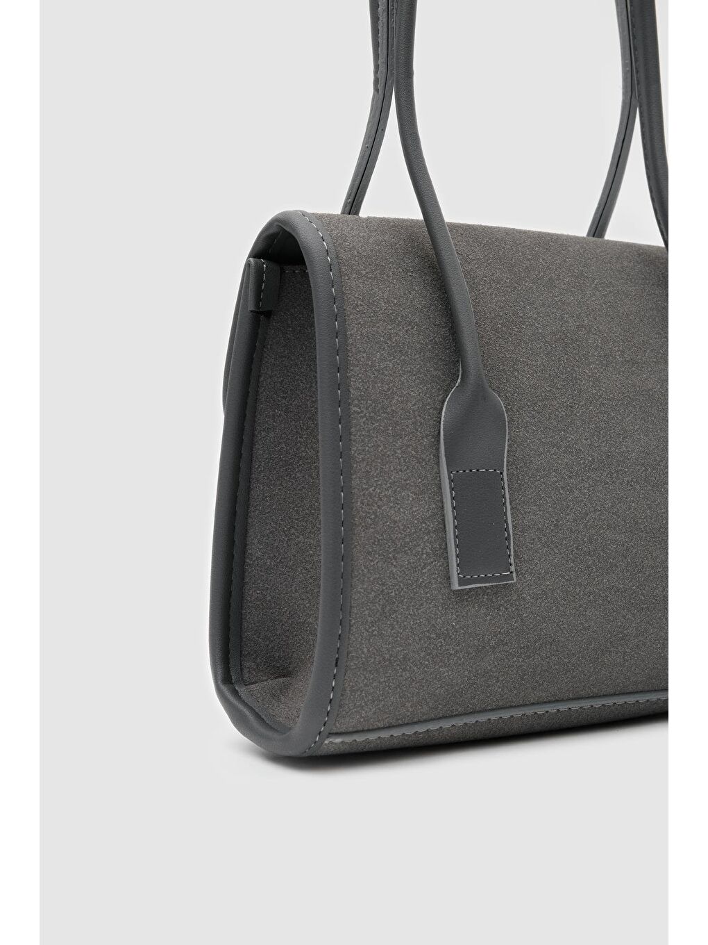 Mioni Süet Omuz Çantası Antrasit-4