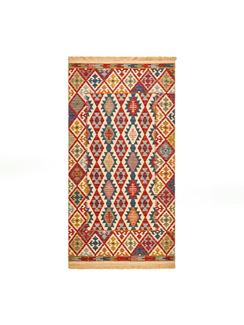 Karışık Soft Talu Halı - Renkli - 80x150 cm-2