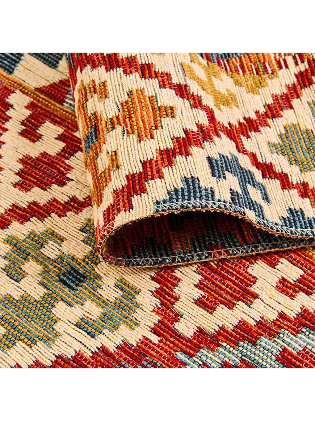 Karışık Soft Talu Halı - Renkli - 80x150 cm-3