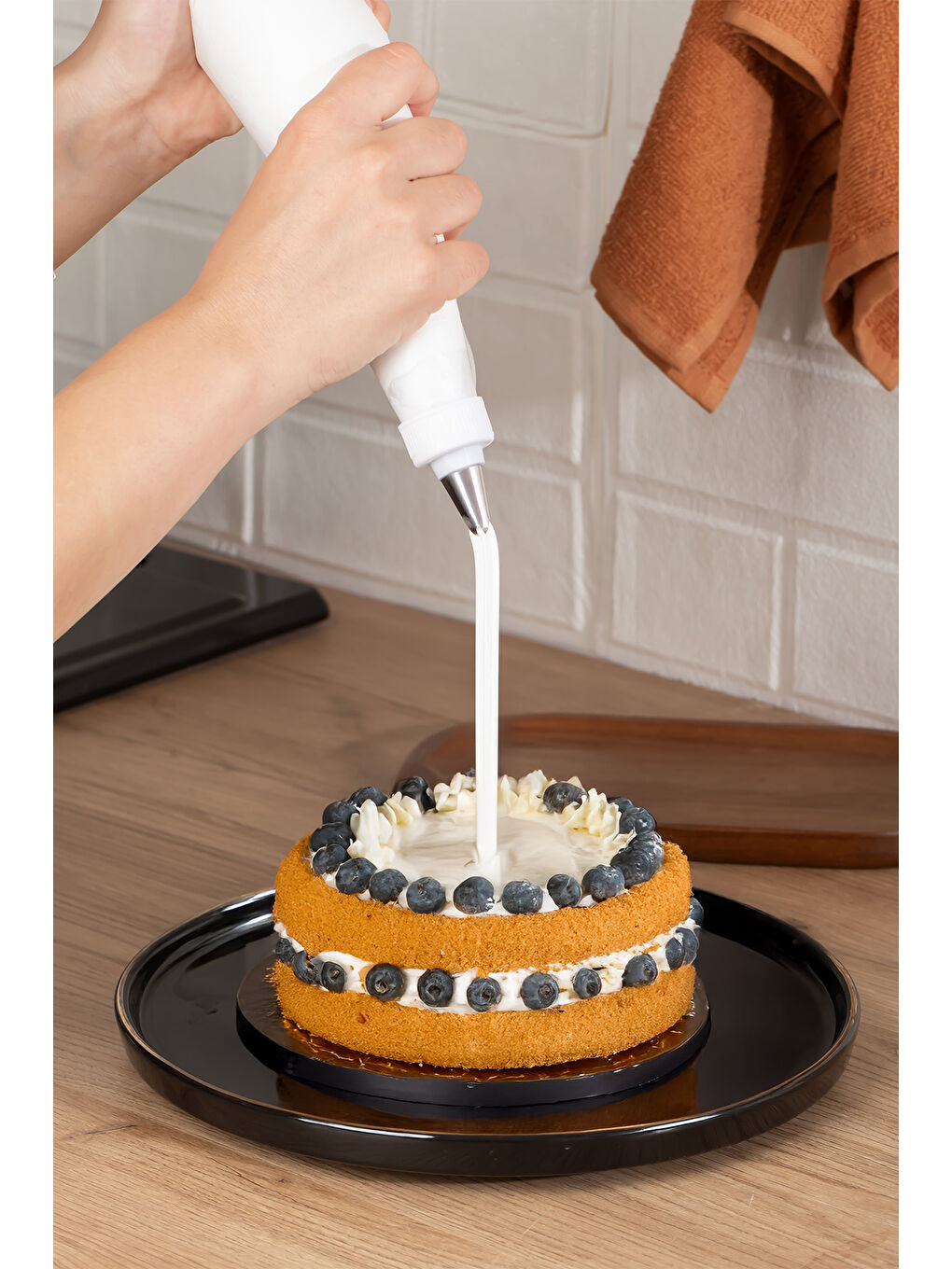 Kahverengi 3161 10 Parça Pasta ve Tatlı Servis Seti-2