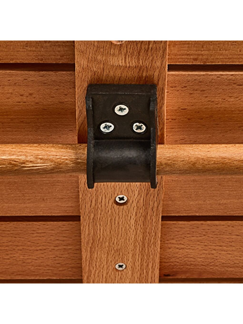 Kahverengi 2+1 Katlanır Kayın Ahşap Bistro Set - Meşe - 60x60 cm-3