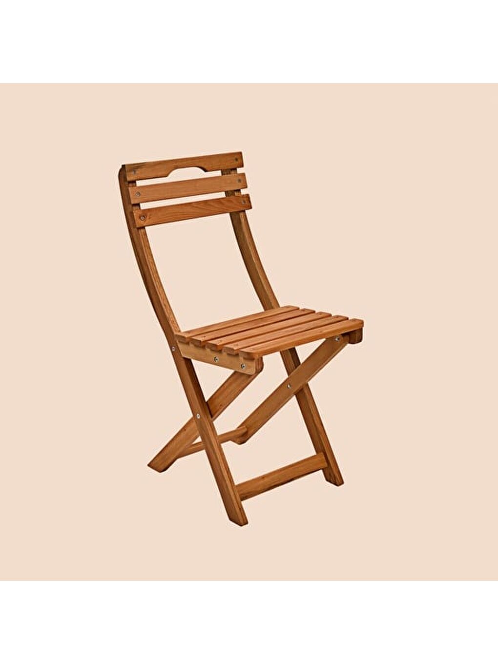 Kahverengi 2+1 Katlanır Kayın Ahşap Bistro Set - Meşe - 60x60 cm-7