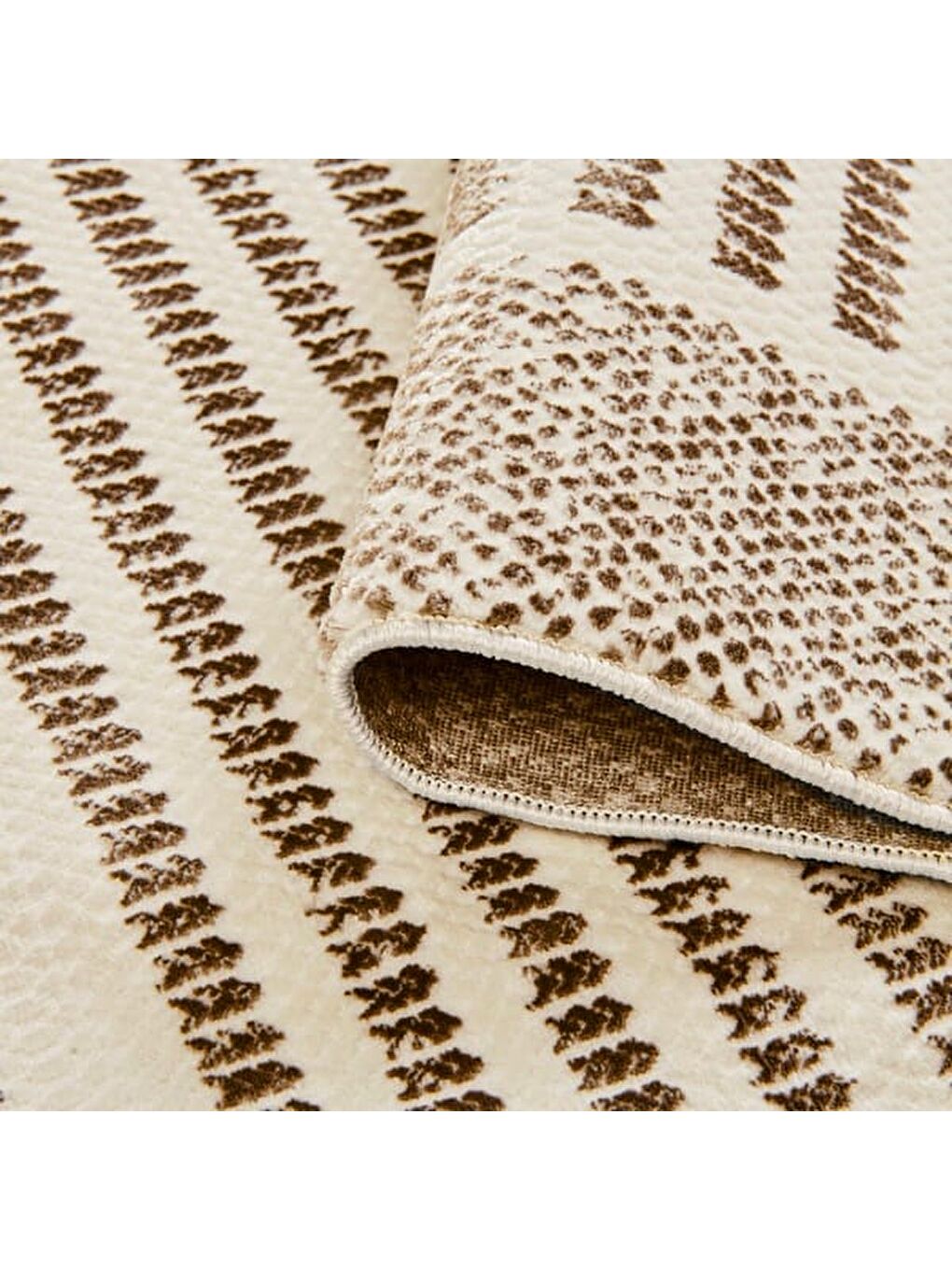 Soft Tuku Halı - Bej - 80x150 cm-2