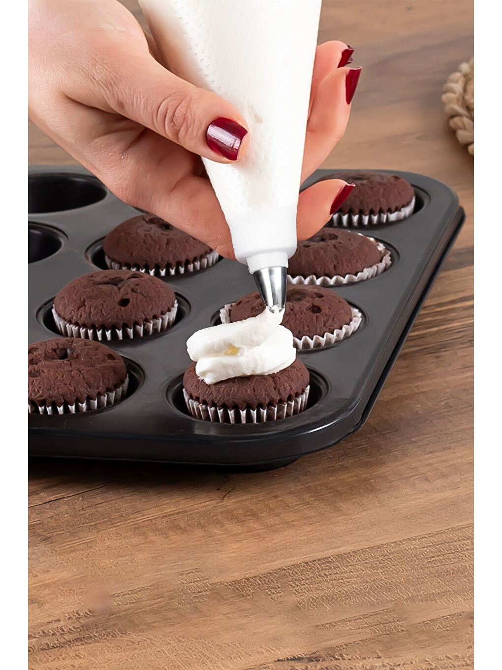 Siyah 3162 10 Parça Pasta ve Tatlı Servis Seti-1