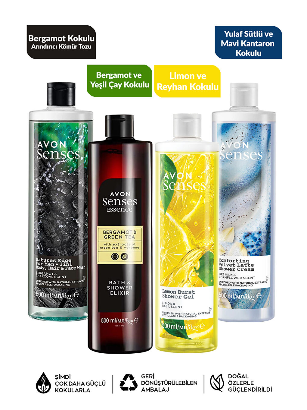 Limon Reyhan Kantaron Bergamot ve Yeşil Çay Kokulu Duş Jeli Paketi-1