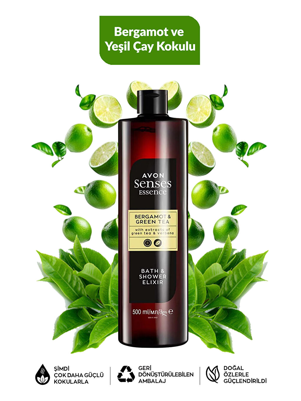 Limon Reyhan Kantaron Bergamot ve Yeşil Çay Kokulu Duş Jeli Paketi-5