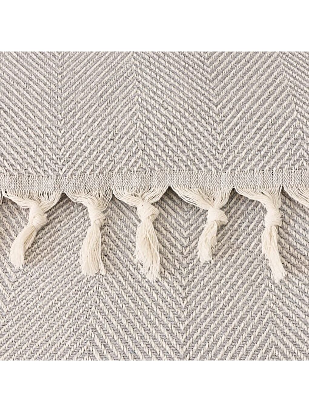 Soft Econo Çift Kişilik Yatak Örtüsü - Gri / Ekru - 200x220 cm-1