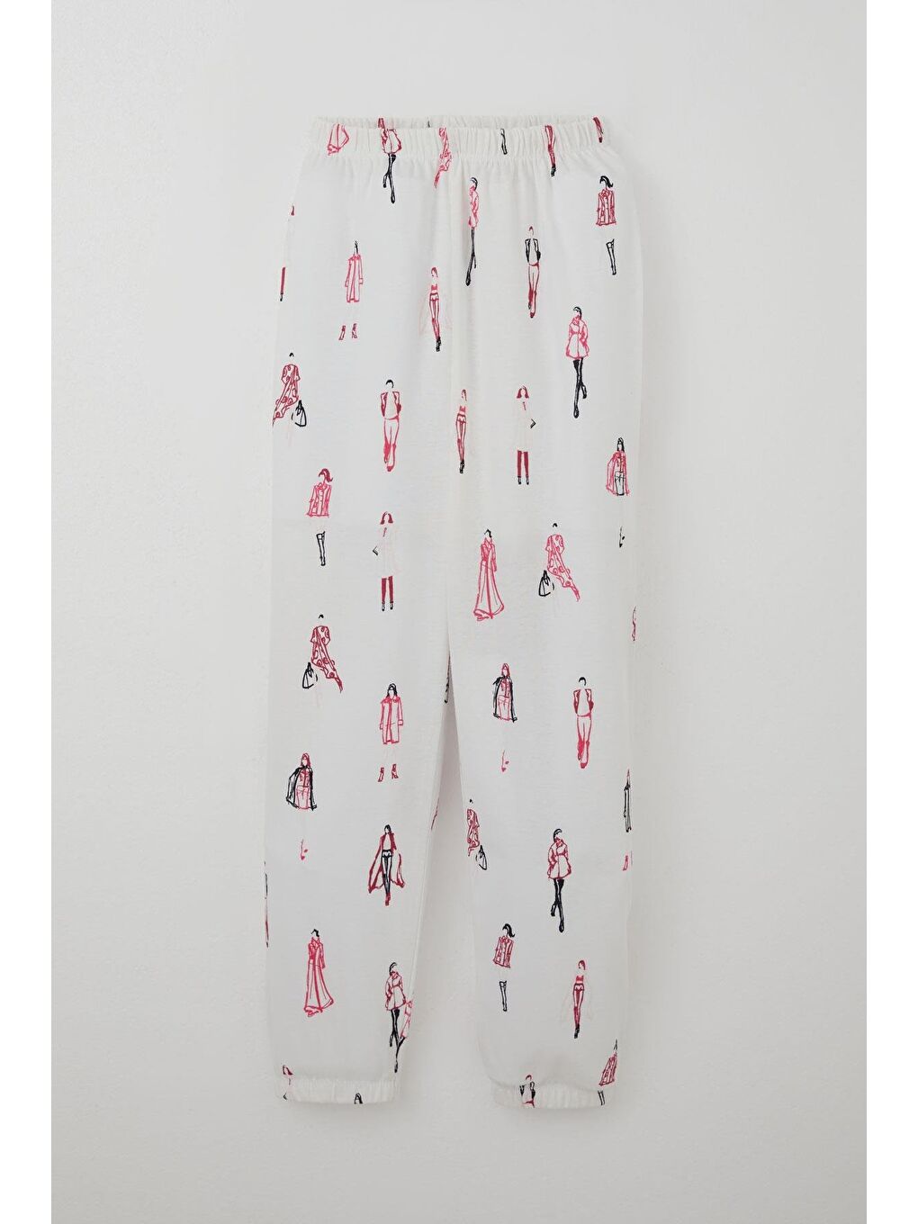 Kız Çocuk Pijama Takımı Podyum Rüyası Moda Kızları Ekru (9-10 Yaş)-2