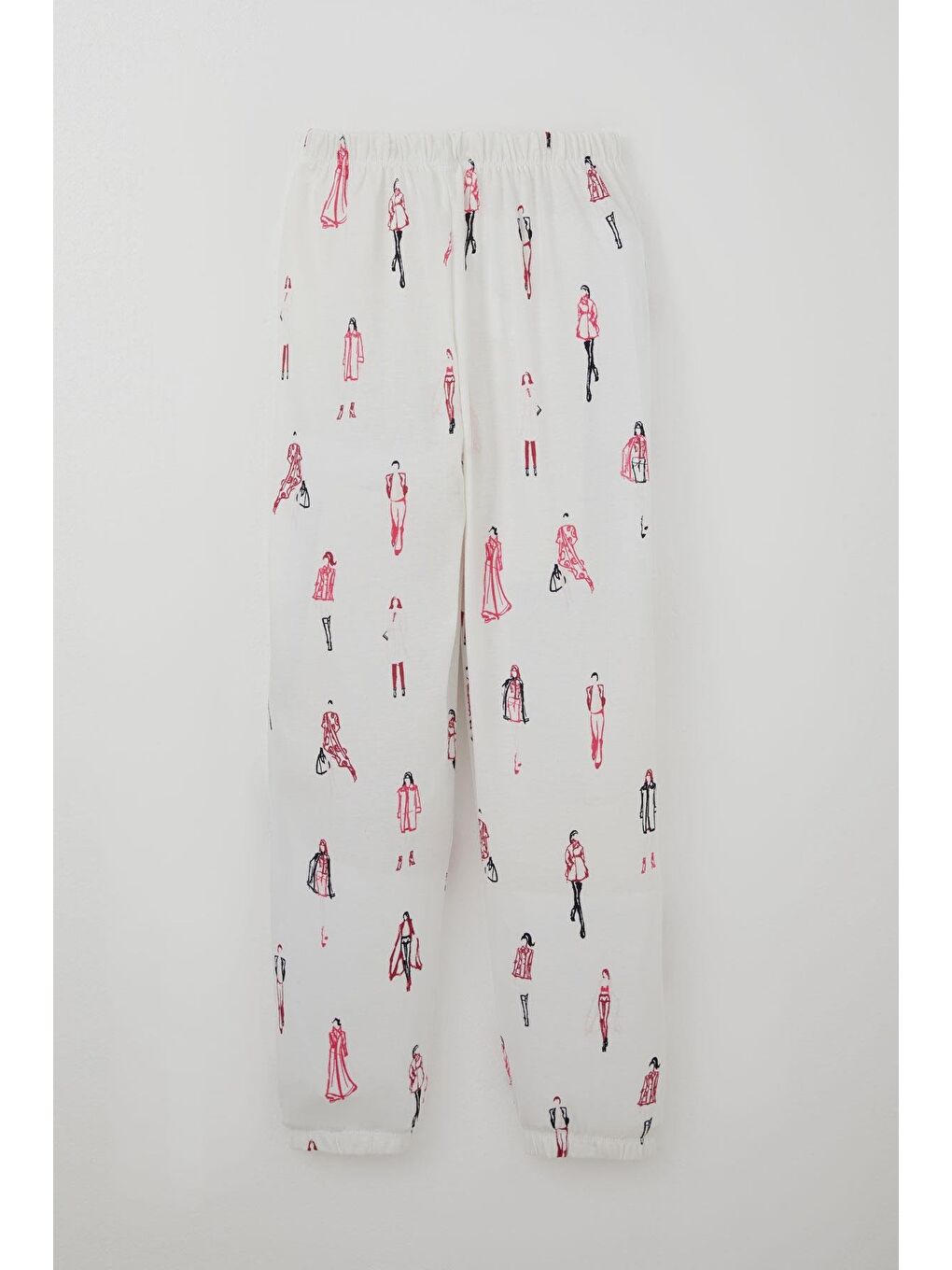 Kız Çocuk Pijama Takımı Podyum Rüyası Moda Kızları Ekru (9-10 Yaş)-4