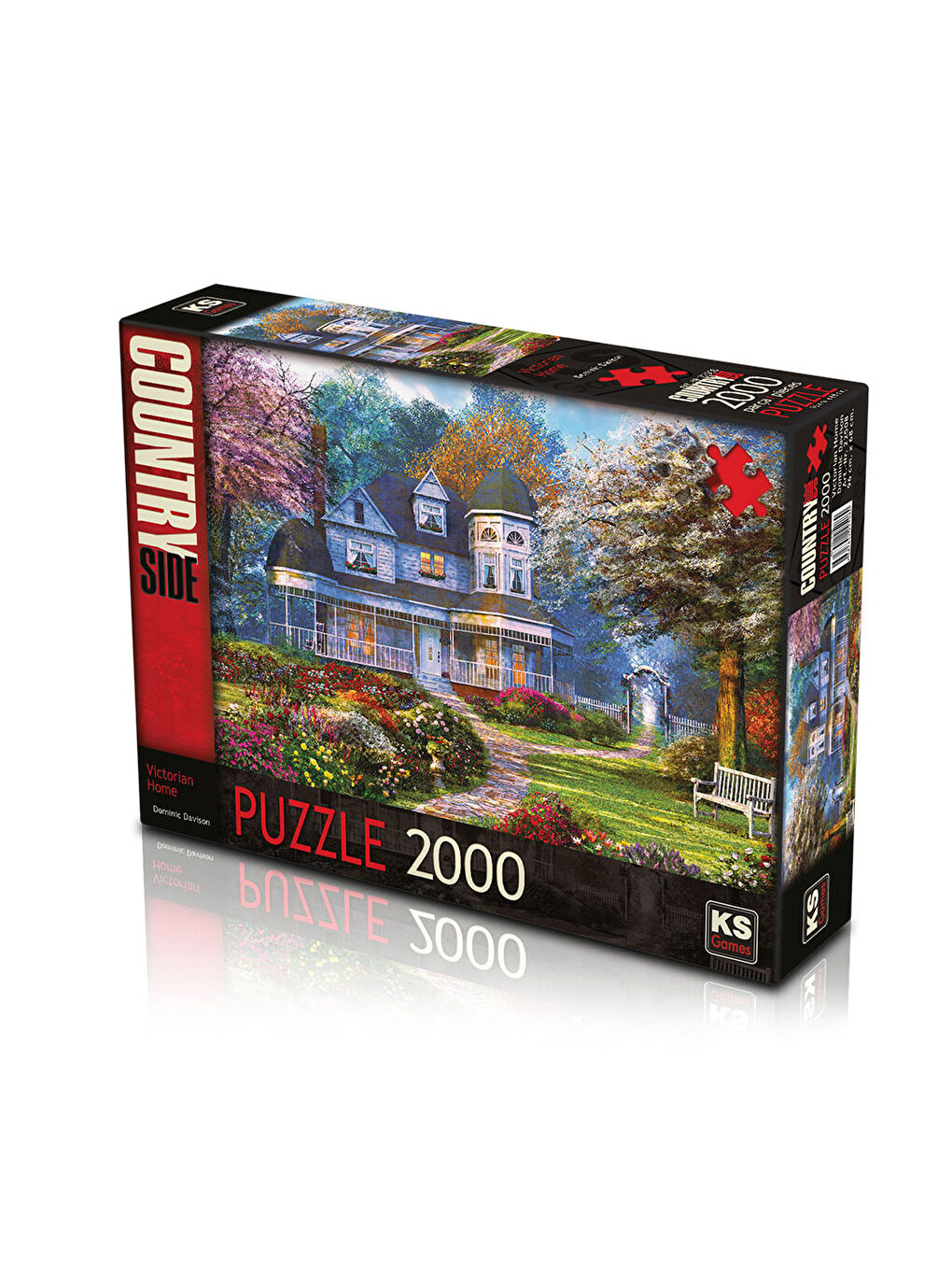 KS GAMES Renksiz Puzzle 2000 Parça Victorian Home 22508