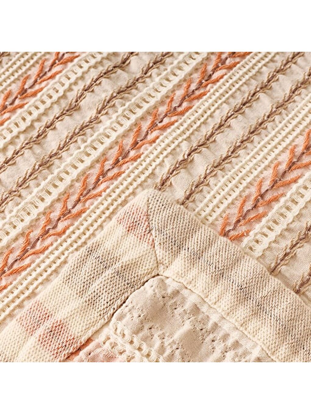 Karışık Soft Avena Çift Kişilik Yatak Örtüsü - Renkli - 220x230 cm-2