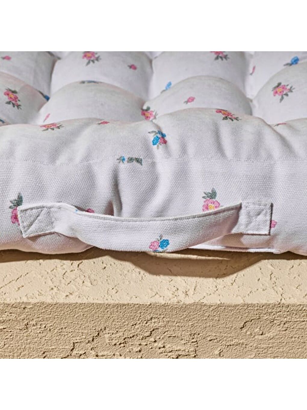 Soft Lora Sandalye Minderi - Ekru - 40x40 cm-2