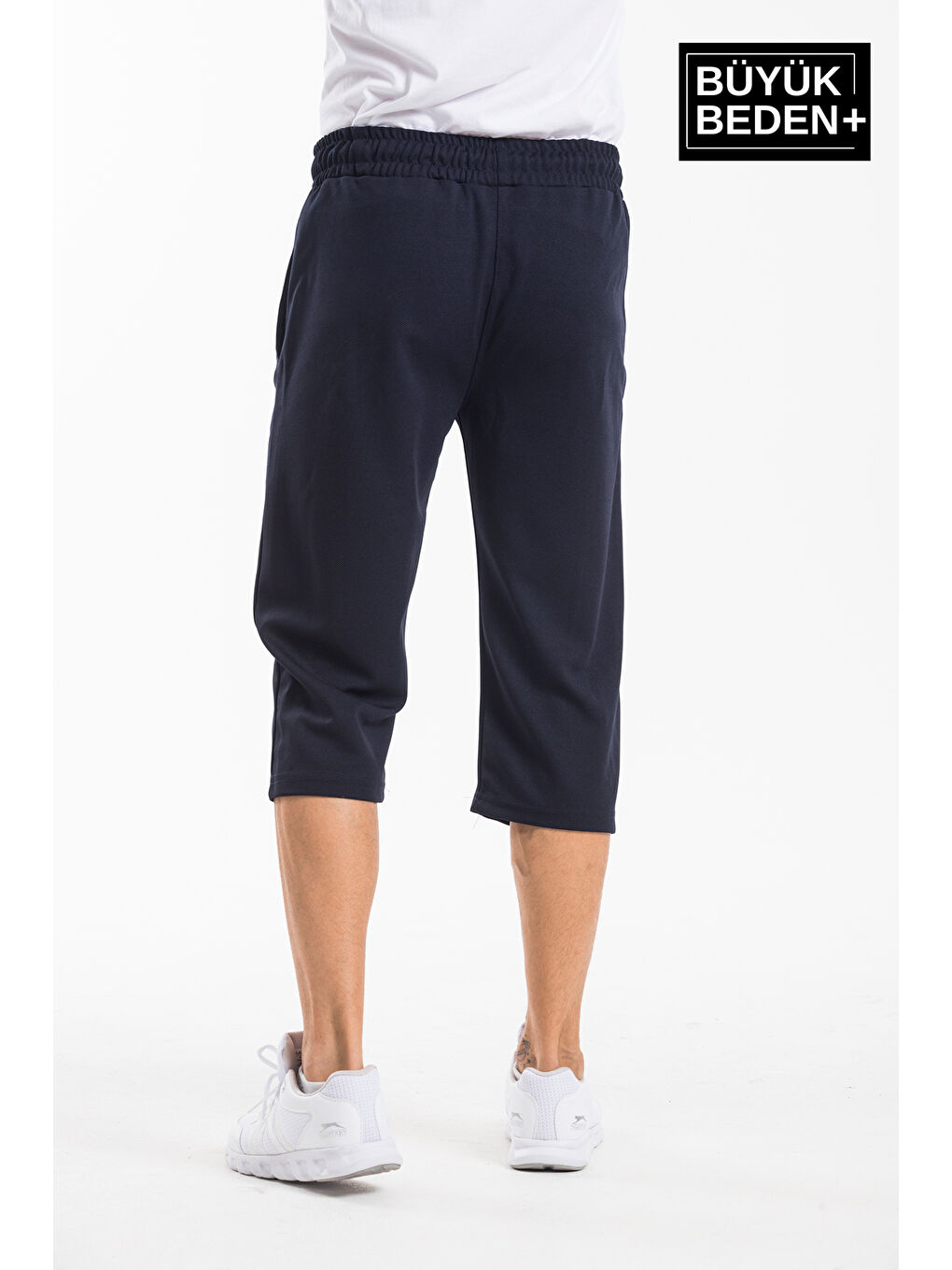 Lacivert Erkek Büyük Beden Kapri-Şort SPR25BSR90-3