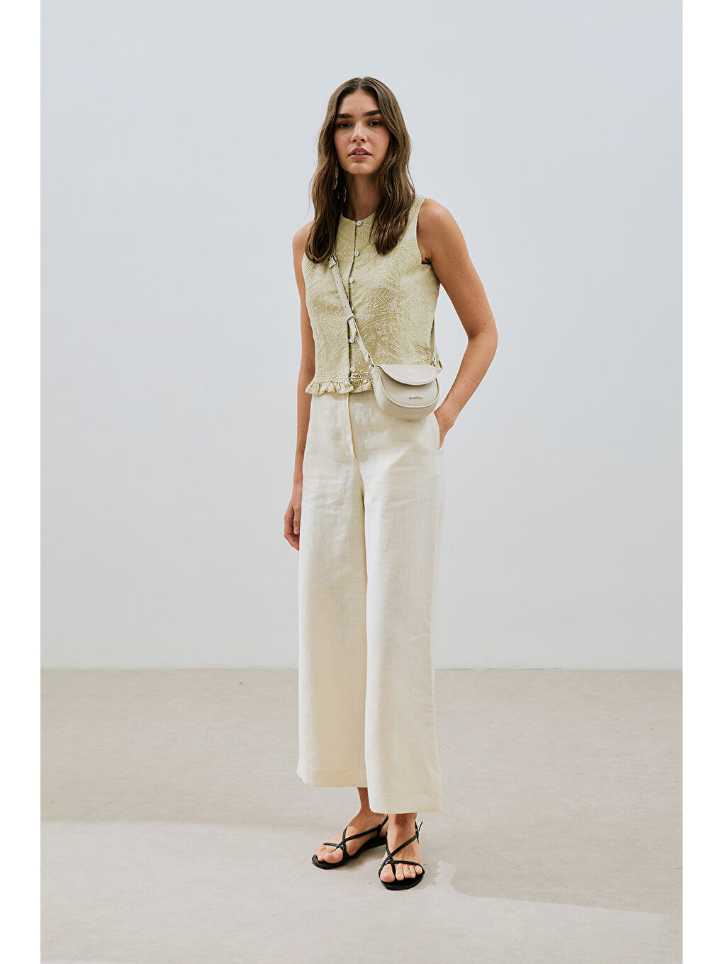 Bej Sisu Mini Çanta Stone-3