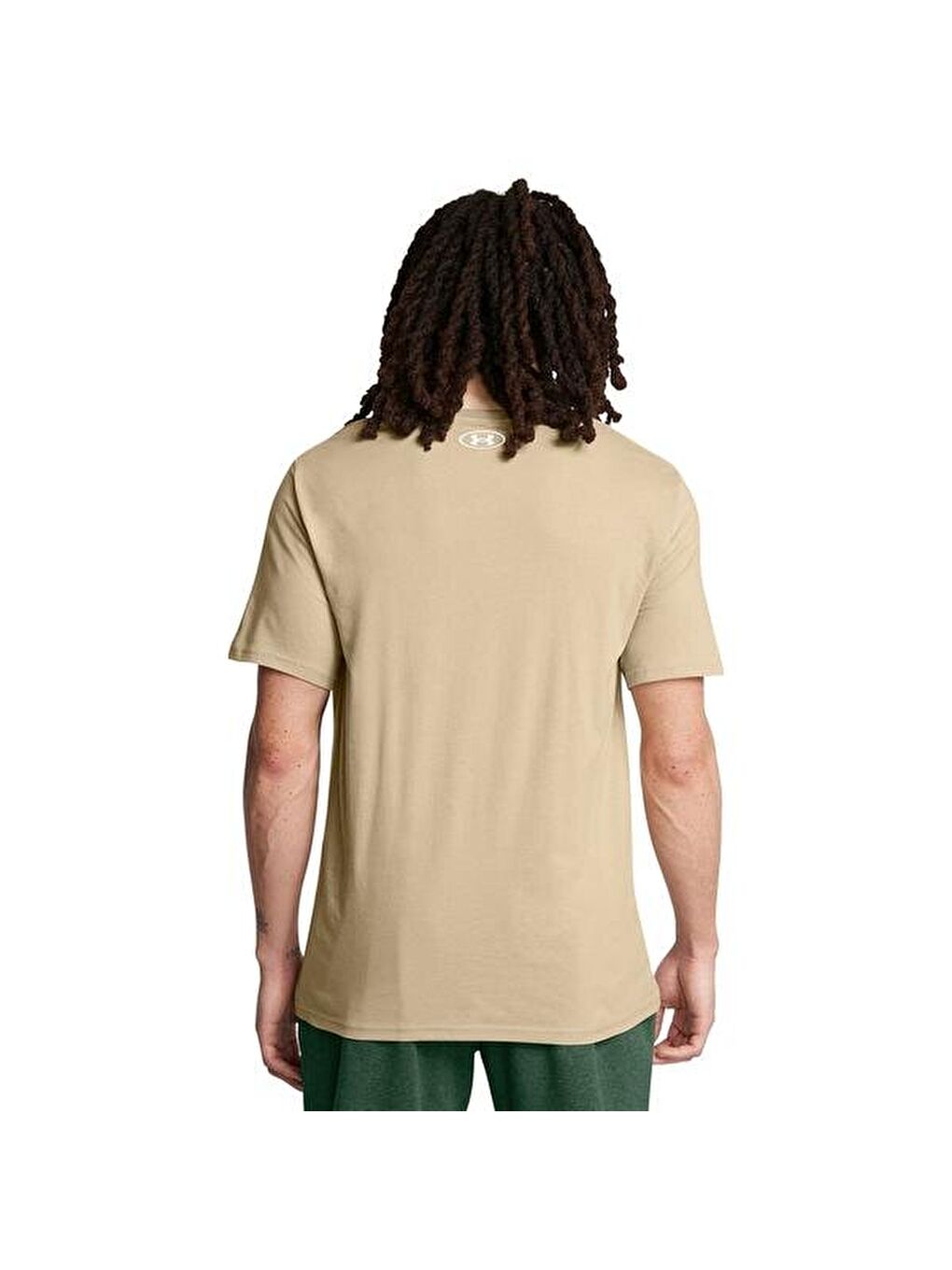 Sportstyle Left Chest Erkek Bej Yuvarlak Yaka Tişört-1