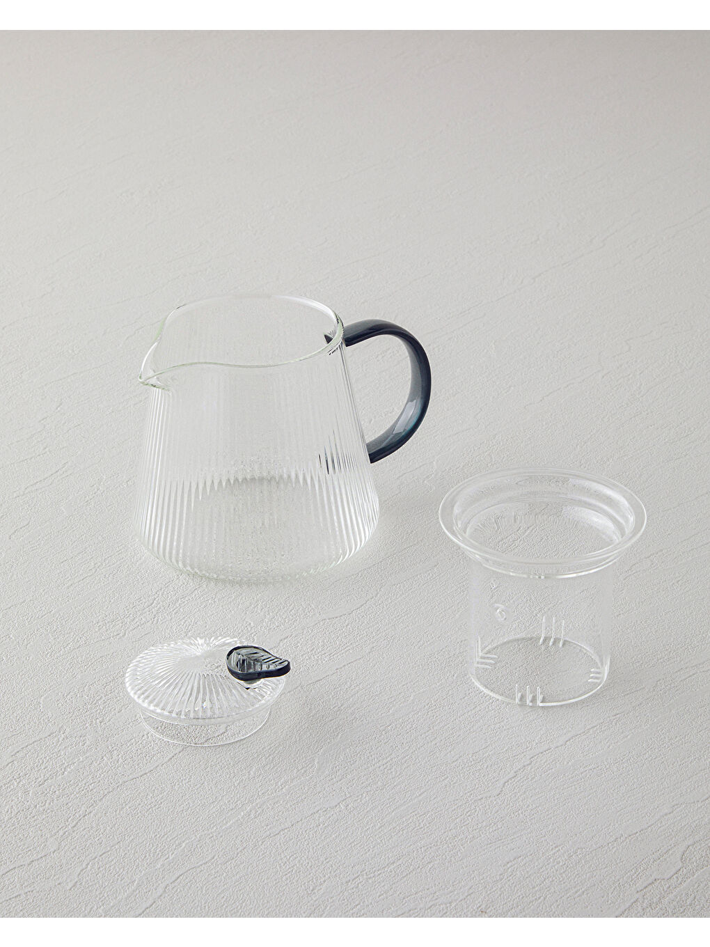 Gri Linear Cam Demlik 500 ml Füme-1