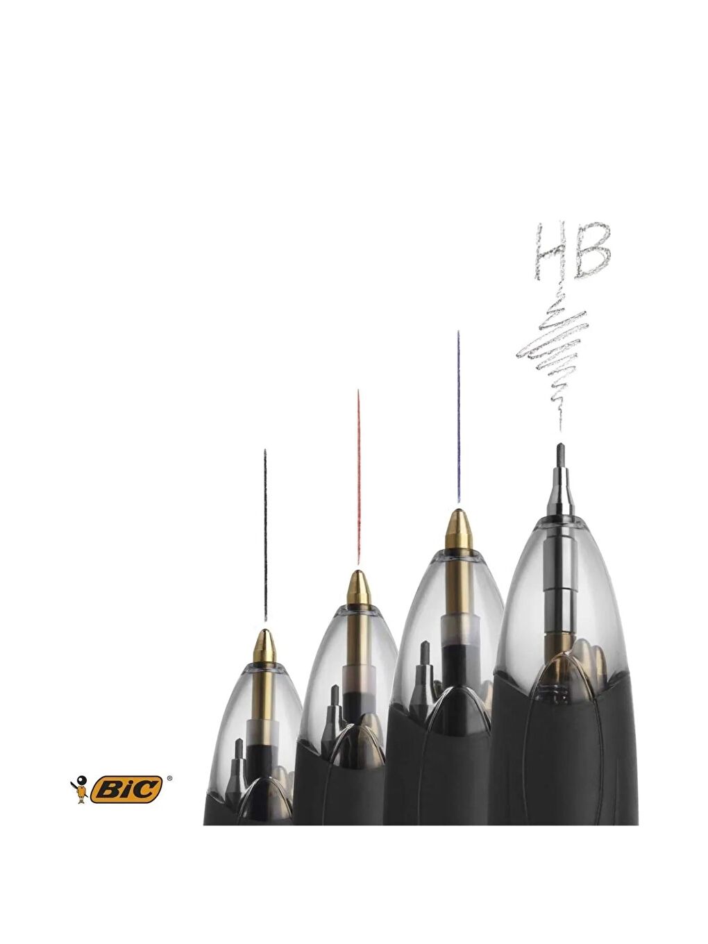 Bic Beyaz Multifunction 3+1 Fonksiyonlu Tükenmez - Uçlu Kalem + Tombow 0.7 Kalem Ucu 3 Tüp - 1