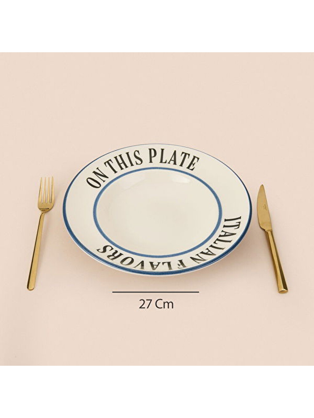 Kitchen Italian Flavors Makarna Tabağı - Beyaz - 27 cm-4