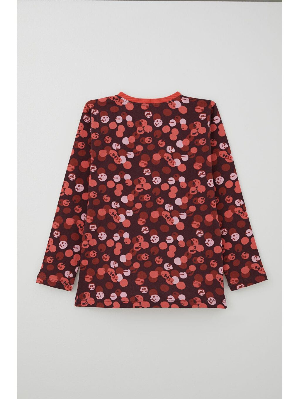 Kız Çocuk Pijama Takımı Neşeli Benekler Desenli Mürdüm (9-12 Yaş)-3