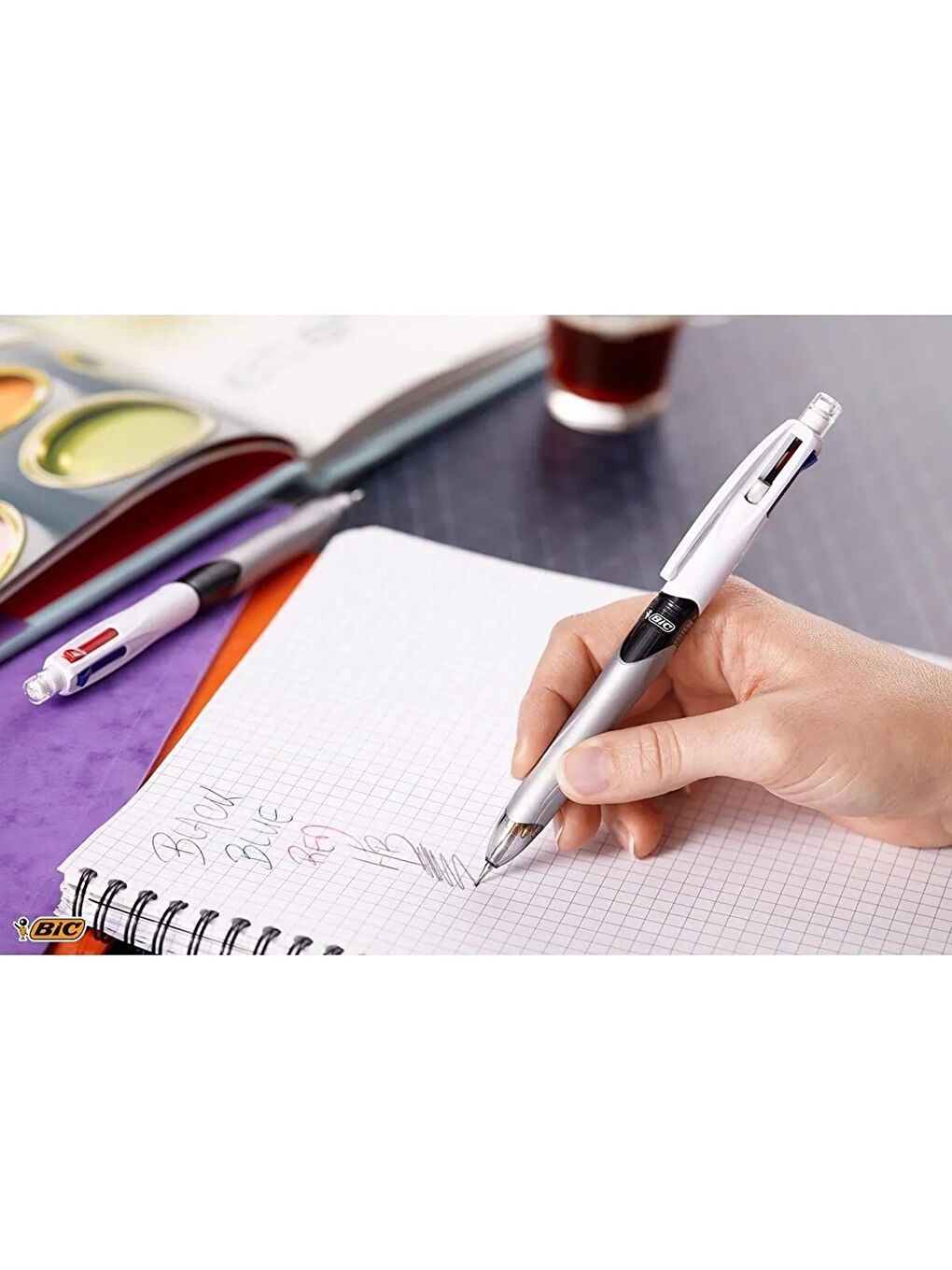 Bic Beyaz Multifunction 3+1 Fonksiyonlu Tükenmez - Uçlu Kalem + Tombow 0.7 Kalem Ucu 3 Tüp - 3