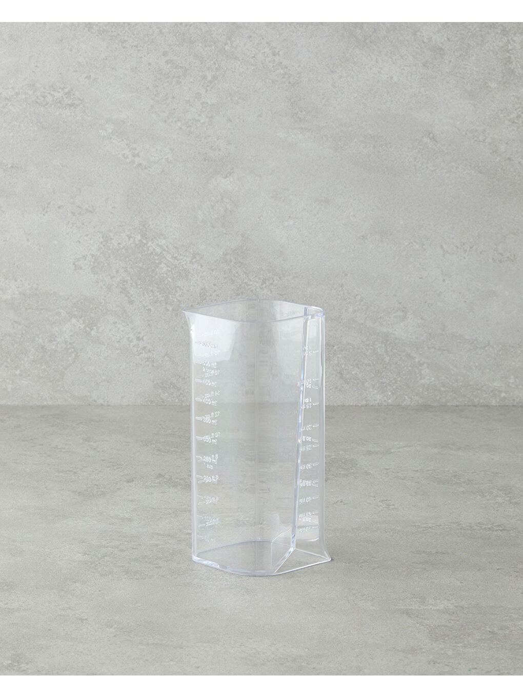 Renksiz Count Plastik Ölçü Kabı Mutfak Gereci 7,5x8x18 cm Şeffaf