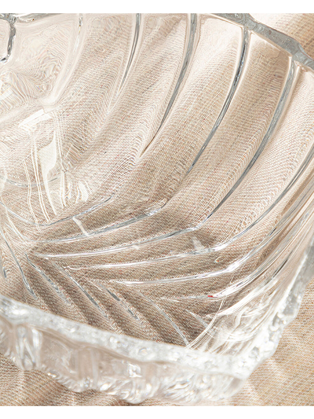 Renksiz Megan Cam 3 Bölmeli Çerezlik 38 cm-2