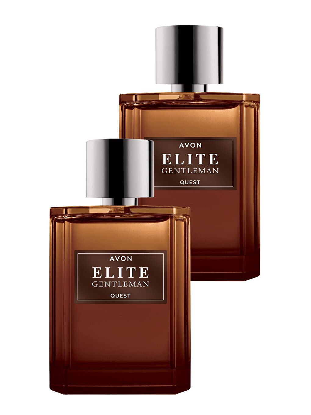 AVON Renksiz Elite Gentleman Quest Erkek Parfüm Edt 75 Ml. İkili Set