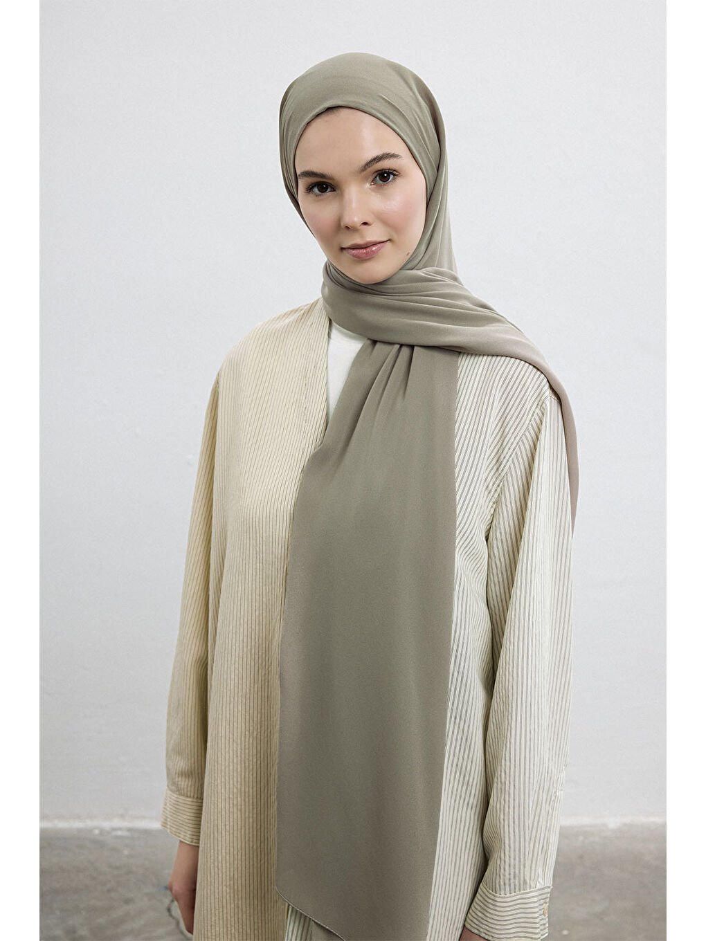 Bej Comfort Luxe Şal Taş-3