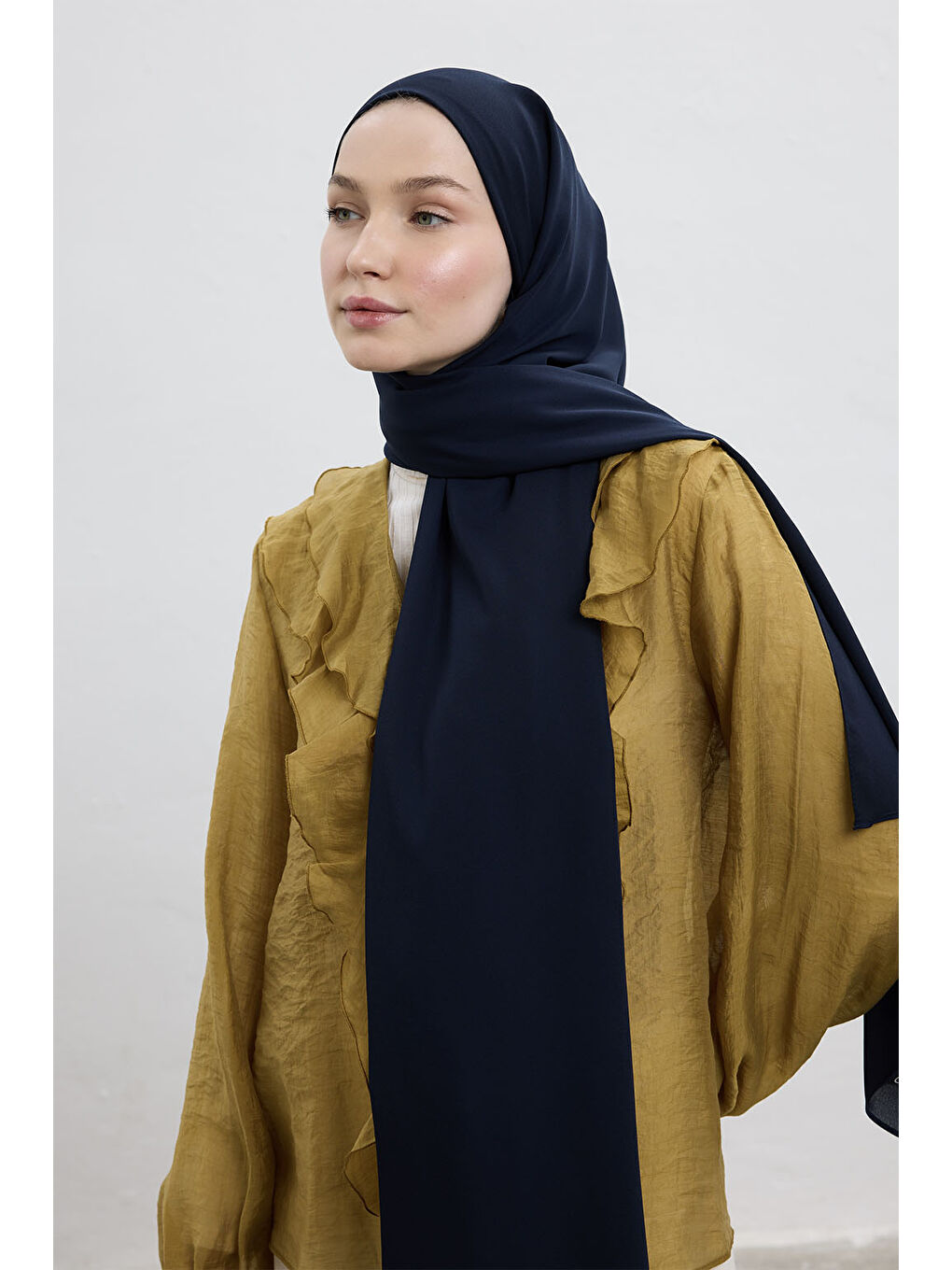 Comfort Luxe Şal Lacivert-1