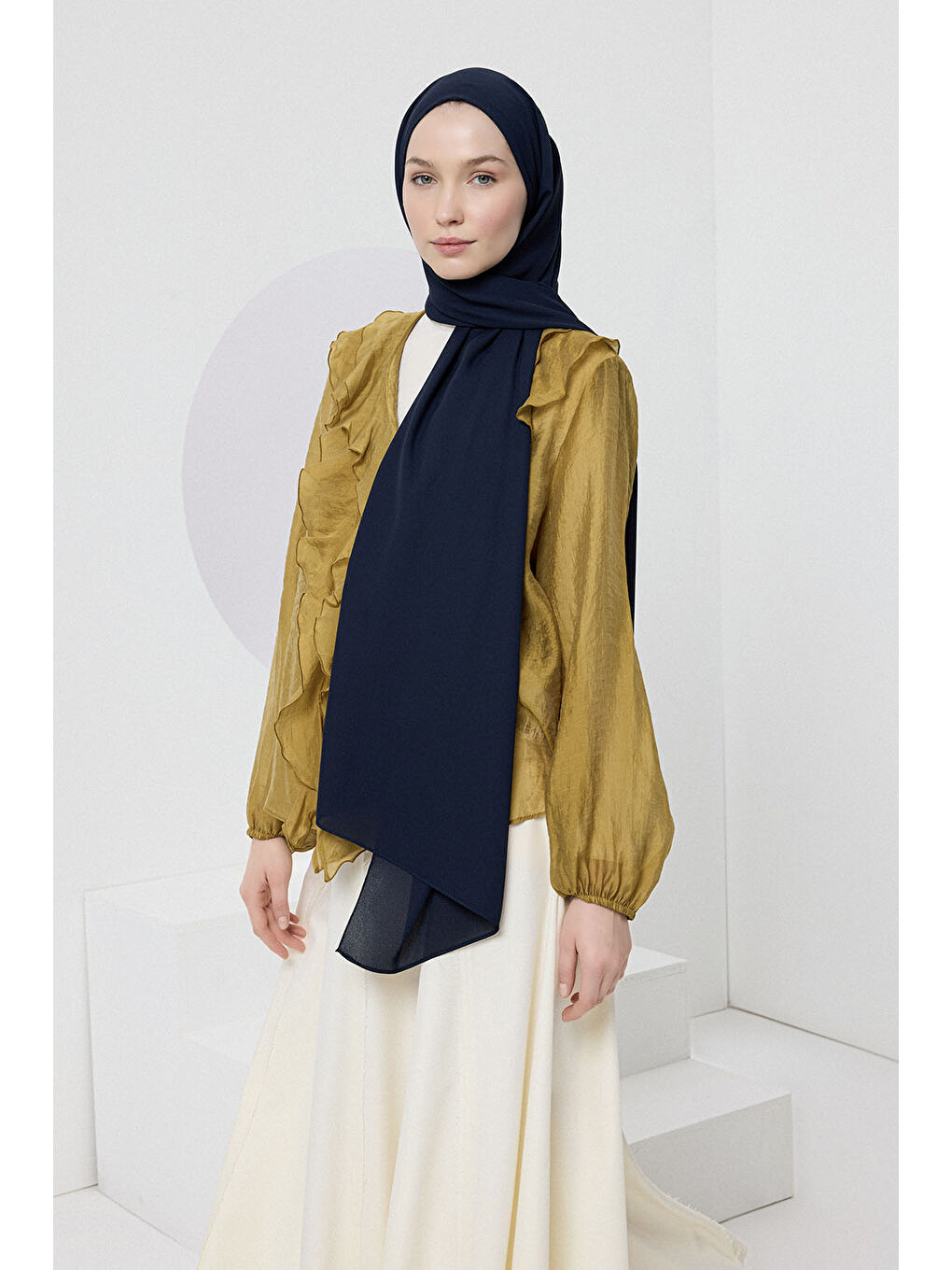 Comfort Luxe Şal Lacivert-2
