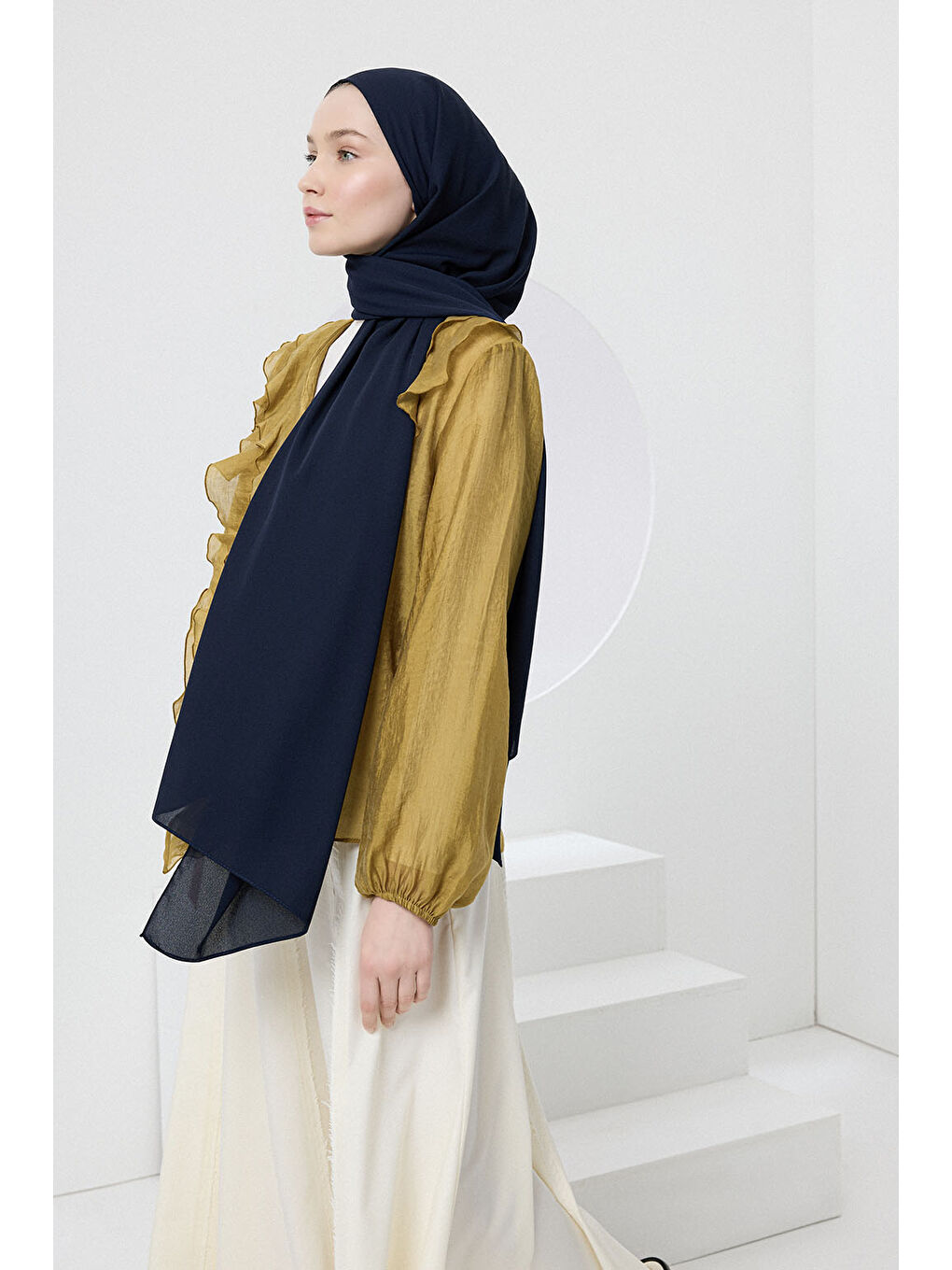 Comfort Luxe Şal Lacivert-3