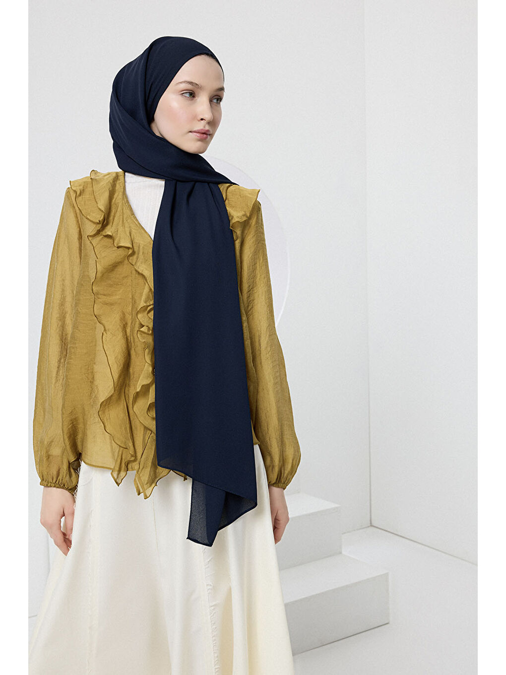 Comfort Luxe Şal Lacivert-4