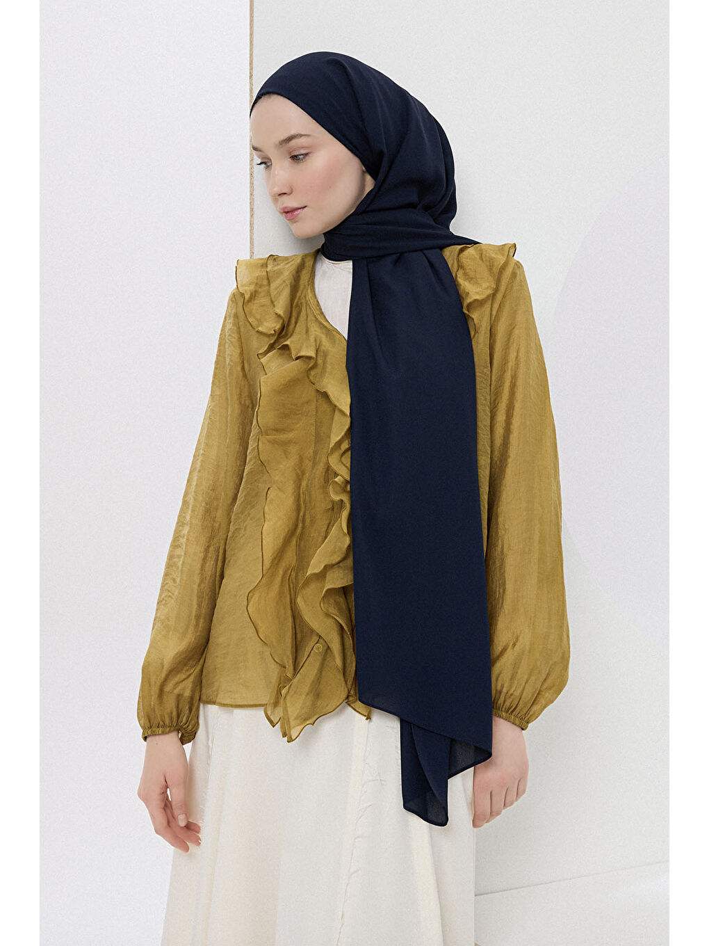 Comfort Luxe Şal Lacivert-6