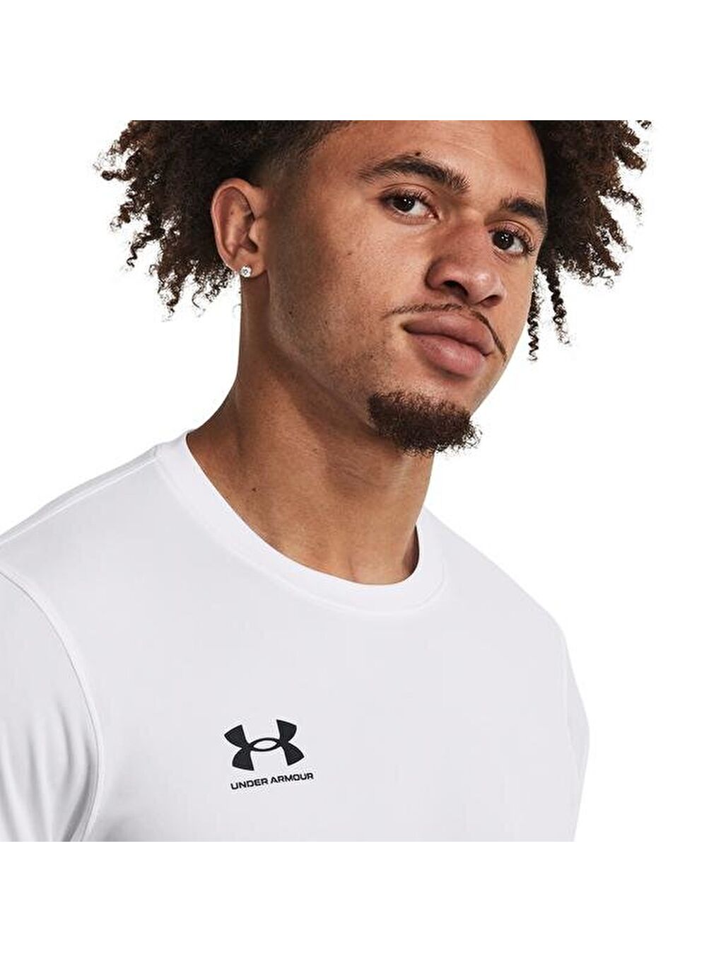 Challenger Train Erkek Beyaz Yuvarlak Yaka Tişört-1