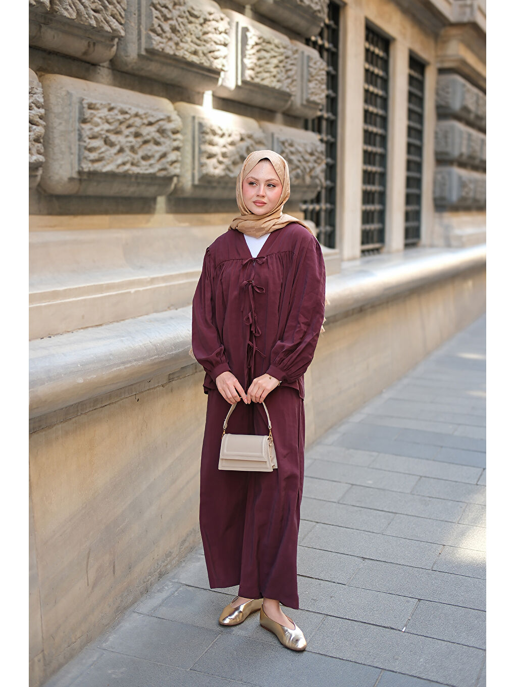 Kadın Önden Bağlamalı Cupra Takım Bordo-1