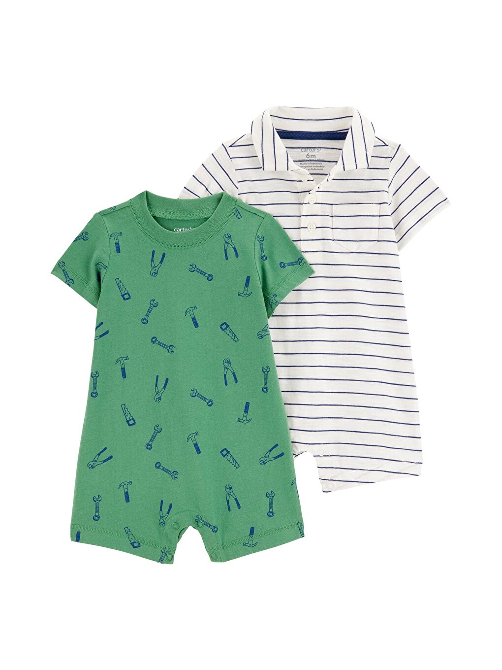 Carter's Karişik Erkek Bebek 2Li Tulum